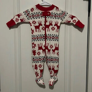 Hanna Andersson Dear Deer Footie Pajamas Bodysuit Organic 100% Cotton 0-3 months